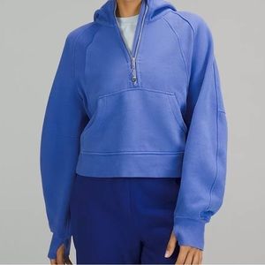 Lululemon Oversized Half-Zip Hoodie in Wild Indigo